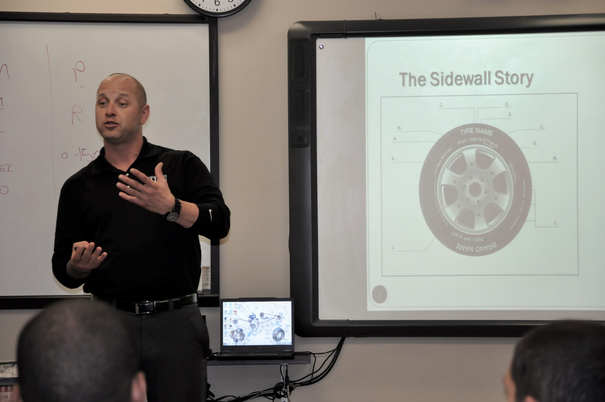Tire Kingdom guest speakers educate students about career options.